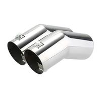Car exhaust tailpipe Car Exhaust Tail for Pipe Dual Pipes Stainless Steel Tailpipes Muffler Tips for VW for Golf 4 for Bora for Jetta