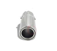 Car Exhaust Tailpipe Car Tail Rear Chrome Round Exhaust Pipe Muffler Tip Stainless Steel Throat Liner Tail Throat Tail Pipe(Double flat)