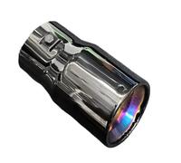 Car Exhaust Tailpipe Car Tailpipe Suitable For Dodge Adjustable In Multiple Directions Stainless Steel Tailpip Exhaust Tip Pipe Tail Throat Tail Pipe(Black)