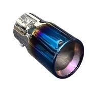 Car Exhaust Tailpipe Car Tailpipe Suitable For Dodge Adjustable In Multiple Directions Stainless Steel Tailpip Exhaust Tip Pipe Tail Throat Tail Pipe(Blue)
