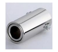 Car Exhaust Tailpipe Exhaust Pipe Tip Car Muffler Trim Tail Tube Cannula Throttle Stainless Steel(Flat)
