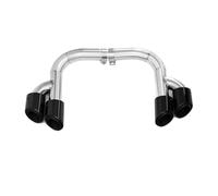 Car Exhaust Tailpipe Exit Tailpipes For Q7 3.0T Petrol Models 2025 Upgraded For SQ7-Style Black Nozzle Muffler Exhaust(Triple Level Exit)