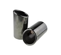 Car Exhaust Tailpipe For 3 Series E90 E92 E93 325i 328i 2006 2007 2008 2009 2010 1Pair Car Tail Exhaust Tip Pipes Titanium Black Stainless Steel