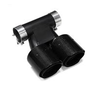 Car Exhaust Tailpipe For 718 For Cayman 987 For Boxster Rectangle Exhaust Tip Upgrade In The Double Exit Muffler Tail Pipe Rear Exhaust Pipe End Throat(718 CarbonFiber B)