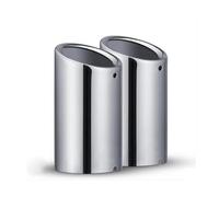 Car Exhaust Tailpipe For A1 A3 A4 For TT 2009-2015 2Pcs/Set Stainless Steel Car Exhaust Muffler Tip Pipes Covers Automobile Exhaust Tailpipe(Silver-7cm)