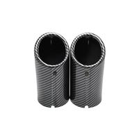 Car Exhaust Tailpipe For A3 A1 A4 B8 Q5 Carbon Car Rear Exhaust Tail Pipe Muffler Throat Tail Throat Tail Pipe(2pcs Carbonfiber)