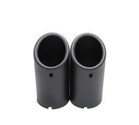 Car Exhaust Tailpipe For A3 A1 A4 B8 Q5 Carbon Car Rear Exhaust Tail Pipe Muffler Throat Tail Throat Tail Pipe(2pcs MatteBlack)