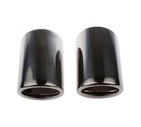 Car exhaust tailpipe For A4 Q5 Q3 A3 Car Metal Exhaust Rear Tail for Pipe Tip Tailpipe Muffler Pretector Cover Trim 2pcs 2009 20102016