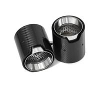 Car Exhaust Tailpipe For BMW 2 Series F22 F23 M235i M240i F20 F21 M135i M140i F30 M335i M340i ID60mm Muffler Tip 2pcs Car Exhaust Tail Throat Tail Pipe(Silver)