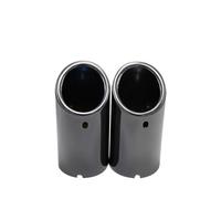 Car Exhaust Tailpipe For BMW 3-serier F30 F31 F32 5-serier F10 F11 F18 520i 523i 525 75mm Carbon Car Rear Exhaust Tail Pipe Muffler Throat Tail Throat Tail Pipe(2pcs Black)