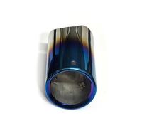 Car Exhaust Tailpipe For BMW 5-Series 520i 523i 525i 528i 530i 535d F07/F10/F11/F18 E39 E60 E61 Exhaust Tail Pipe Muffler 76mm 2Pcs Exhaust Tips Tail Throat Tail Pipe(Blue 1PC)