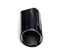 Car Exhaust Tailpipe For BMW 5-Series 520i 523i 525i 528i 530i 535d F07/F10/F11/F18 E39 E60 E61 Exhaust Tail Pipe Muffler 76mm 2Pcs Exhaust Tips Tail Throat Tail Pipe(Black 1pc)