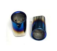 Car Exhaust Tailpipe For BMW 5-Series 520i 523i 525i 528i 530i 535d F07/F10/F11/F18 E39 E60 E61 Exhaust Tail Pipe Muffler 76mm 2Pcs Exhaust Tips Car Exhaust Nozzle(Blue 2PC)