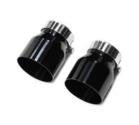 Car Exhaust Tailpipe For BMW F22 F23 M235i M240i F20 F21 M135i M140i F30 F31 M335i M340i F32 F33 F36 M435i M440i ID60mm Muffler 2pcs/lot Exhaust Tip Automobile Tailpipe(Black)