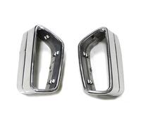 Car Exhaust Tailpipe For BMW G30 G31 528 530 525 2018-2021 Muffler Pipe Cover Trim Tail Throat Frame 1 Pair Stainless Steel Car Rear Exhaust Automobile Exhaust Pipe(Silver)