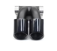 Car Exhaust Tailpipe For Cayman 718 981 987 For Boxster Muffler Tip Tailpipe Exhaust System Nozzle 1 PCS Double Automobile Tailpipe(718 Black A)