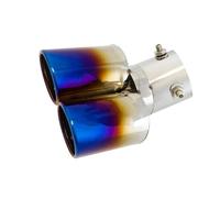 Car Exhaust Tailpipe For CR-V For CRV For HR-V Curved 2" Rear Exhaust Pipe Tail Muffler Dual Tips Sport Auto Universal Car Exterior Automobile Tailpipe