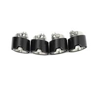 Car Exhaust Tailpipe For M2 M3 M4 G80 G82 G83 G87 4 PCS Exhaut Tips Exhaust System Pipes Muffler Tip Nozzle(Carbon Fiber D)