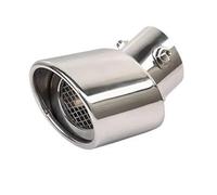 Car Exhaust Tailpipe For Suzuki For Jimny 2022 JB64 JB74 2021 Car Exhaust Muffler Silencer Tail Pipes 304 Stainless Steel Rear Throa(Round sliver)