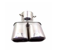 Car Exhaust Tailpipe For Toyota For Land For Cruiser 150 Series For Prado Double For Excelle Muffler Exhaust Pipe Rear Suitable 2016-2018 Tail Throat Tail Pipe(Silver)