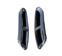 Car Exhaust Tailpipe For VW For Arteon 2018 2019 2020 2021 2022 2023 Car Four Outlet Exhaust Rear Bumper Chrome Black Decoration Tail Throat Tail Pipe(Brightblack-2pcs)