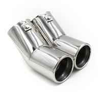 Car exhaust tailpipe For VW for Golf 4 for Bora for Jetta Car Exhaust Tail for Pipe Dual Pipes Stainless Steel Muffler Tips(1)