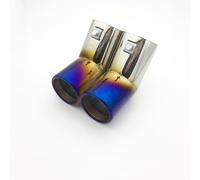 Car exhaust tailpipe For VW for Golf 4 for Bora for Jetta Car Exhaust Tail for Pipe Dual Pipes Stainless Steel Muffler Tips(2)