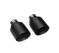 Car Exhaust Tailpipe For VW For GTI MK7 For Golf 7 Exhaust Nozzle 1Piece Matte Black Stainless Steel Car Muffler Tip System Pipe Universal Rear Exhaust Pipe End Throat(ID60MMOD89MM)