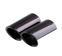 Car Exhaust Tailpipe For VW Sagitar Lavida For Bora For Golf For Tiguan For Scirocco 1.4T 2006-2025 Stainless Steel Car Exhaust Muffler TailPipes Special TailPipes Exhaust Tip Tail Pipe(Black)