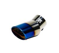 Car Exhaust Tailpipe Universal 2.5" Inlet Exhaust Muffler Tip Pipe: Stainless Steel Chrome Trim Tailpipe, Rear Throat For Most Cars(B)
