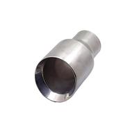 Car Exhaust Tailpipe Universal Car Dual Wall Exhaust Muffler Pipe 3" Inlet 4.4" Outlet Auto Tip Stainless Steel Tail Tube 78mm