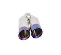 Car Exhaust Tailpipe Universal Car Exhaust Pipe 76mm To 102mm Stainless Steel Auto Muffler Dual Tailpipe Rear Exhaust Pipe End Throat(R)