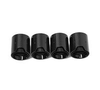 Car exhaust tailpipes For BMW M2 F8 M3 F80 M4 F82 For M5 F10 M6 F12 Muffler Tip 70mm Nozzle 4 Pcs/lot Carbon Fiber Matte Car Exhaust Tip(Carbon Fiber D)