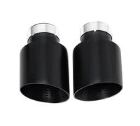 Car Exhaust Tip 1 Piece For VW For GTI For MK7 For Golf 7 Matte Black Stainless Steel Car Muffler Tip Pipe Universal Exhaust Nozzle Tail Throat(ID63MMOD101MM)