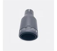 Car Exhaust Tip 1PCS IN 2.5'' Out 4'' Universal Exhaust Matt Black Carbon Fiber Rear Tips End Pipe End Exhaust Pipe(57 IN 101 OUT)