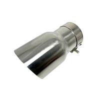 Car Exhaust Tip 1PCS Universal 304 Stainless Steel Automobile Exhaust Pipe Muffler Car Accessorie Modification(IN 70MM-OUT 101MM)