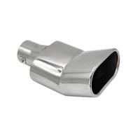 Car Exhaust Tip 1Pcs Universal Square Exhaust Muffler Tip 2.48" Inlet 2.95" X 5.43" Outlet 9.25" Long