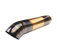 Car Exhaust Tip 2.5 Inch Universal Car Exhaust Tip Stainless Steel Muffler End Pipe Auto Decorative Accessories For Sedan SUV Tail Throat(Black Gold)