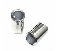 Car Exhaust Tip 2pc For BMW For X7 G07 For X5 G05 For X6 G06 For M40i For M50i 2019-2024 Car Exhaust Tip Tips Muffler Stainless Steel Pipe Nozzle Tail Throat(Silver-2PCS)