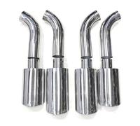 Car Exhaust Tip 4 Pcs For Mercedes For Benz G-Class W463 G500 G550 G63 Auto Car Exhaust Pipe Muffler Tip Stainless Steel Nozzle Tail Throat(Silver)