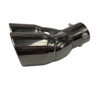 Car Exhaust Tip Car Bent Dual Exhaust Tip Bolt-on Slant Cut Tailpipe Muffler Pipe Black Titanium