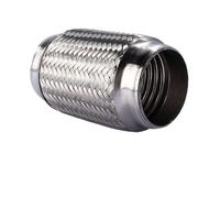 Car Exhaust Tip Car Exhaust Tube Telescopic Flexible Connection Braid Bellows Stainless Steel Muffler Pipe Connector Welded Universal(63MM-165MM)