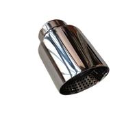 Car Exhaust Tip Car Honeycomb Mesh Outlet Stainless Steel Muffler Tip System Pipe Universal Exhaust Modified Parts 1Piece(ID 60MM-OD 114MM)