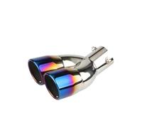 Car Exhaust Tip Car Rear Tail Throat Tailpipe | Muffler Exhaust Tip Tail Pipe Stainless Steel(Burnt Blue straight)