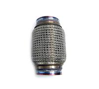 Car Exhaust Tip Car Universal Exhaust Tube Telescopic Flexible Connection Steel Mesh Bellows Stainless Steel Muffler Pipe Connector Welded(60mmx250mm)