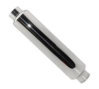 Car Exhaust Tip Car Universal Silver Stainless Steel Systems Muffler Middle Pipe 51mm 57mm 63mm 70mm 76mm(Ength 500mm 51mm)