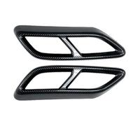 Car Exhaust Tip Cover for Audi A3 8Y S-Line Sedan 2021-2025, Tail Throat Decorative Frame Stainless Steel Replacement Automotive Decoration Tailpipe,carbon fiber