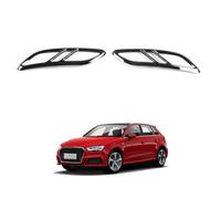 Car Exhaust Tip Cover for Audi A3 A3L 2021, Tail Throat Decorative Frame Stainless Steel Replacement Automotive Decoration Tailpipe,Black