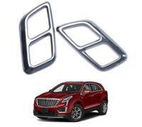 Car Exhaust Tip Cover for Cadillac XT5 Luxury 2020-2022, Exhaust Muffler Tailpipe Tip Modling Cover Trim Frame Decoration Accessories,Black