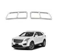 Car Exhaust Tip Cover for Cadillac XT5 series 2018-2019, Tail Throat Decorative Frame Stainless Steel Replacement Automotive Decoration Tailpipe,Silver